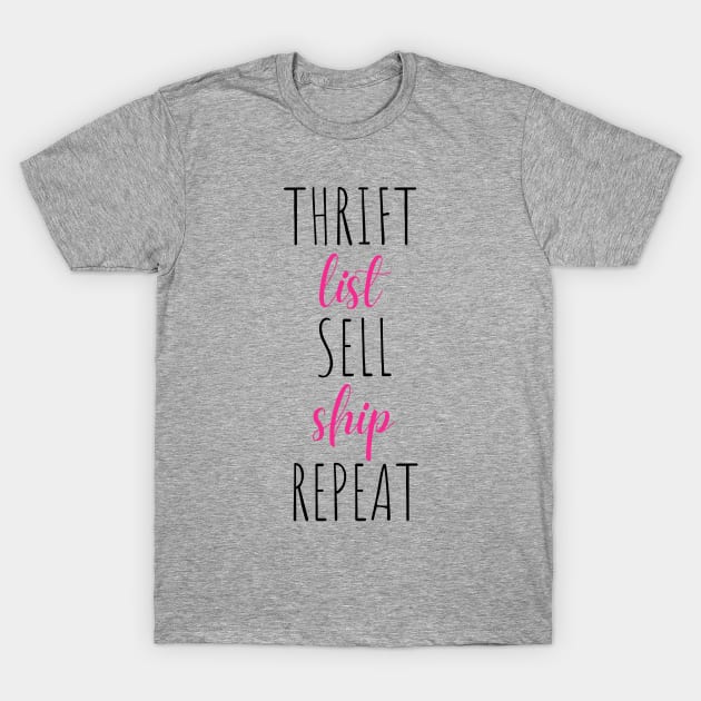 Thrift List Sell Ship Repeat Reseller Mask Sweatshirt T-Shirt by MalibuSun